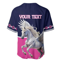 Personalized Pegasus Horse Racing Baseball Jersey Diamond Luxury Style