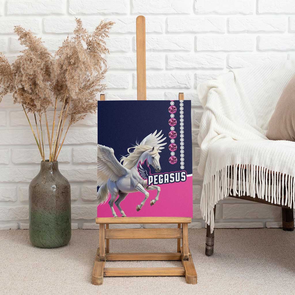 Pegasus Horse Racing Canvas Wall Art Diamond Luxury Style