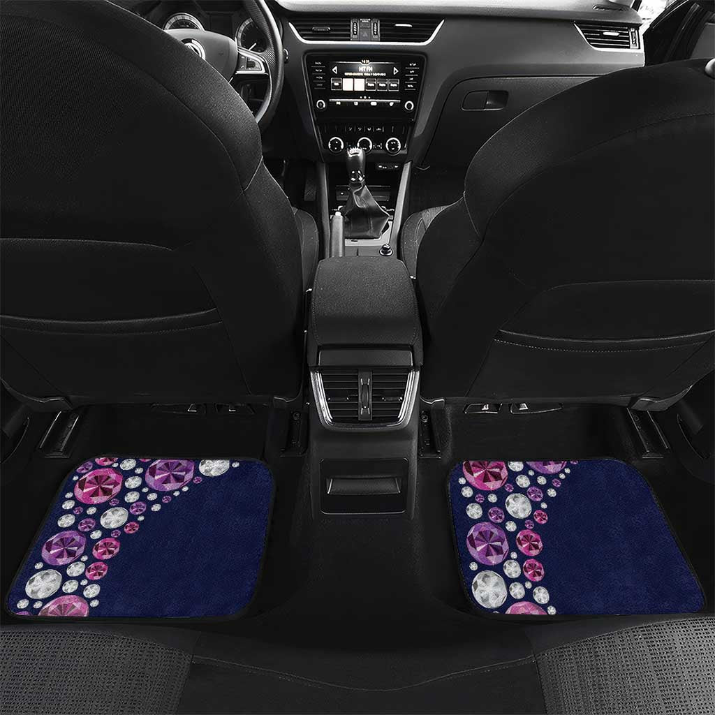 Pegasus Horse Racing Car Mats Diamond Luxury Style