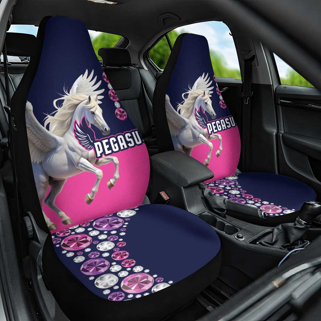Pegasus Horse Racing Car Seat Cover Diamond Luxury Style