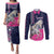 Personalized Pegasus Horse Racing Couples Matching Puletasi and Long Sleeve Button Shirt Diamond Luxury Style