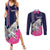 Personalized Pegasus Horse Racing Couples Matching Summer Maxi Dress and Long Sleeve Button Shirt Diamond Luxury Style
