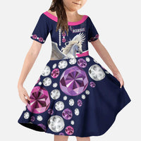 Personalized Pegasus Horse Racing Family Matching Long Sleeve Bodycon Dress and Hawaiian Shirt Diamond Luxury Style