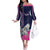 Personalized Pegasus Horse Racing Family Matching Off The Shoulder Long Sleeve Dress and Hawaiian Shirt Diamond Luxury Style