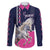 Personalized Pegasus Horse Racing Family Matching Off Shoulder Maxi Dress and Hawaiian Shirt Diamond Luxury Style