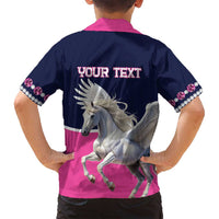 Personalized Pegasus Horse Racing Family Matching Puletasi and Hawaiian Shirt Diamond Luxury Style