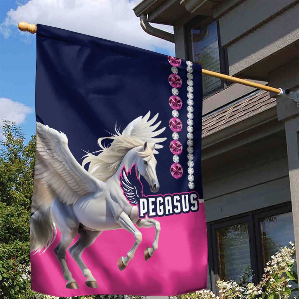 Pegasus Horse Racing Garden Flag Diamond Luxury Style - Wonder Print Shop