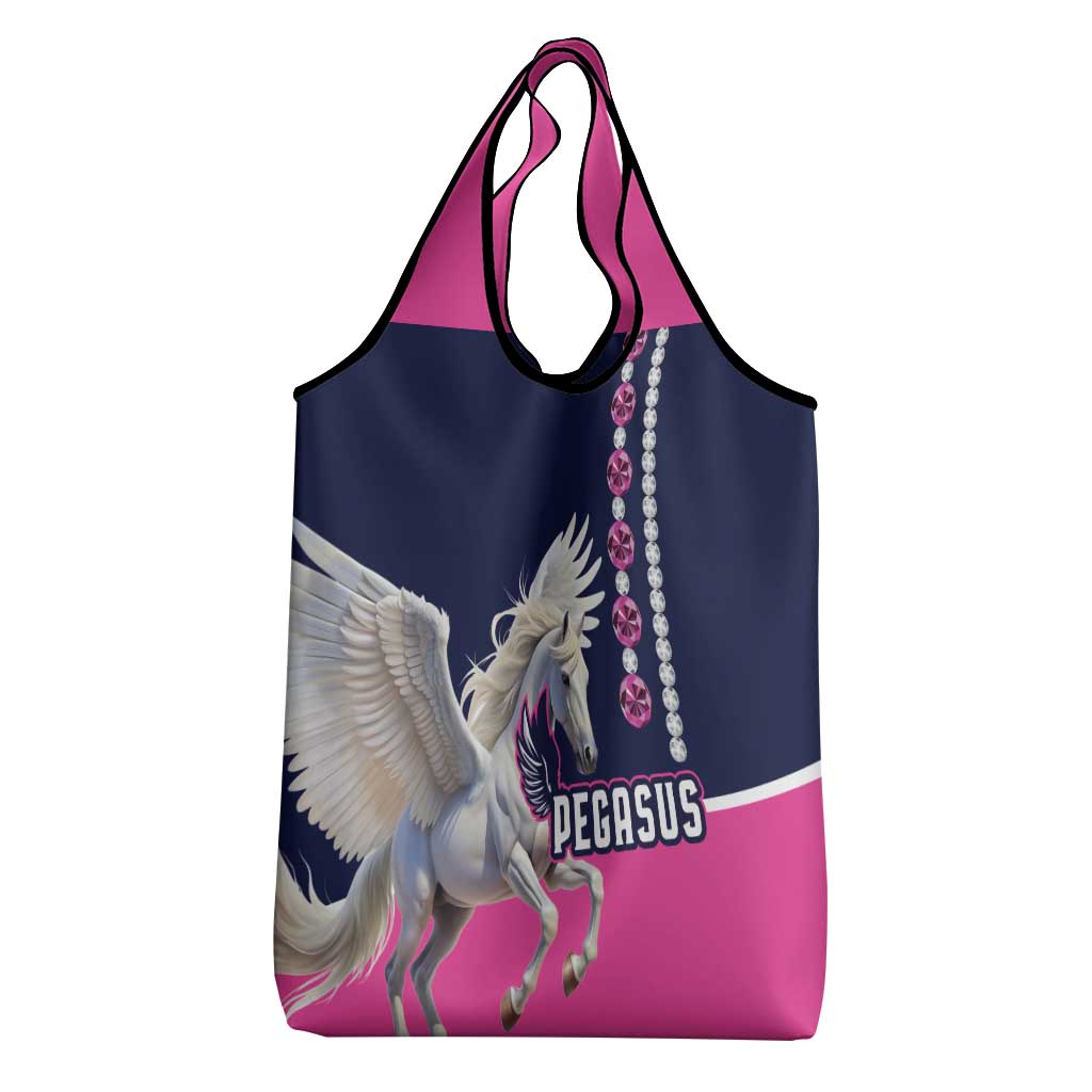 Pegasus Horse Racing Grocery Bag Diamond Luxury Style