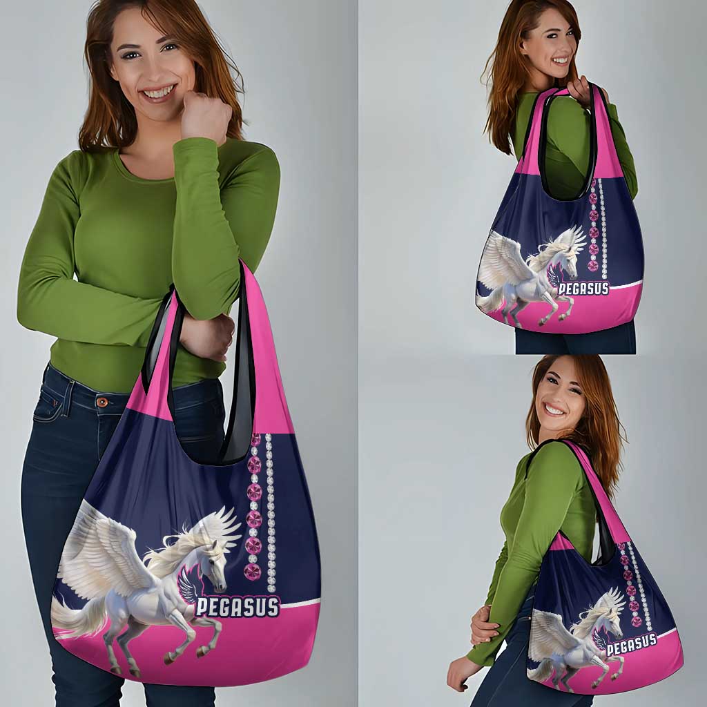 Pegasus Horse Racing Grocery Bag Diamond Luxury Style