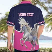 Personalized Pegasus Horse Racing Hawaiian Shirt Diamond Luxury Style - Wonder Print Shop