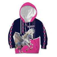 Personalized Pegasus Horse Racing Kid Hoodie Diamond Luxury Style - Wonder Print Shop
