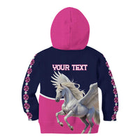 Personalized Pegasus Horse Racing Kid Hoodie Diamond Luxury Style - Wonder Print Shop