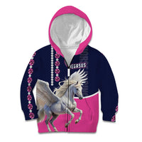 Personalized Pegasus Horse Racing Kid Hoodie Diamond Luxury Style - Wonder Print Shop
