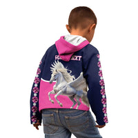 Personalized Pegasus Horse Racing Kid Hoodie Diamond Luxury Style - Wonder Print Shop