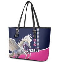 Pegasus Horse Racing Leather Tote Bag Diamond Luxury Style