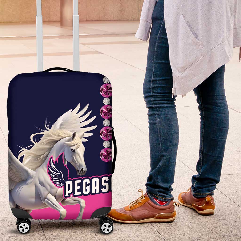 Pegasus Horse Racing Luggage Cover Diamond Luxury Style - Wonder Print Shop