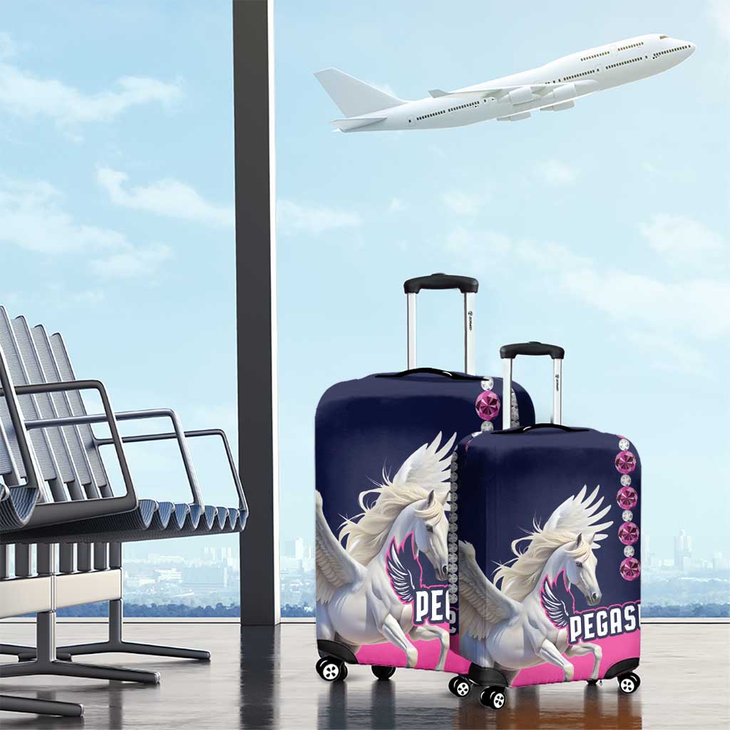 Pegasus Horse Racing Luggage Cover Diamond Luxury Style - Wonder Print Shop