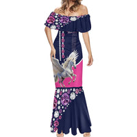 Personalized Pegasus Horse Racing Mermaid Dress Diamond Luxury Style - Wonder Print Shop