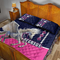 Pegasus Horse Racing Quilt Bed Set Diamond Luxury Style - Wonder Print Shop