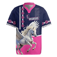 Personalized Pegasus Horse Racing Rugby Jersey Diamond Luxury Style - Wonder Print Shop