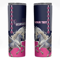 Personalized Pegasus Horse Racing Skinny Tumbler Diamond Luxury Style - Wonder Print Shop
