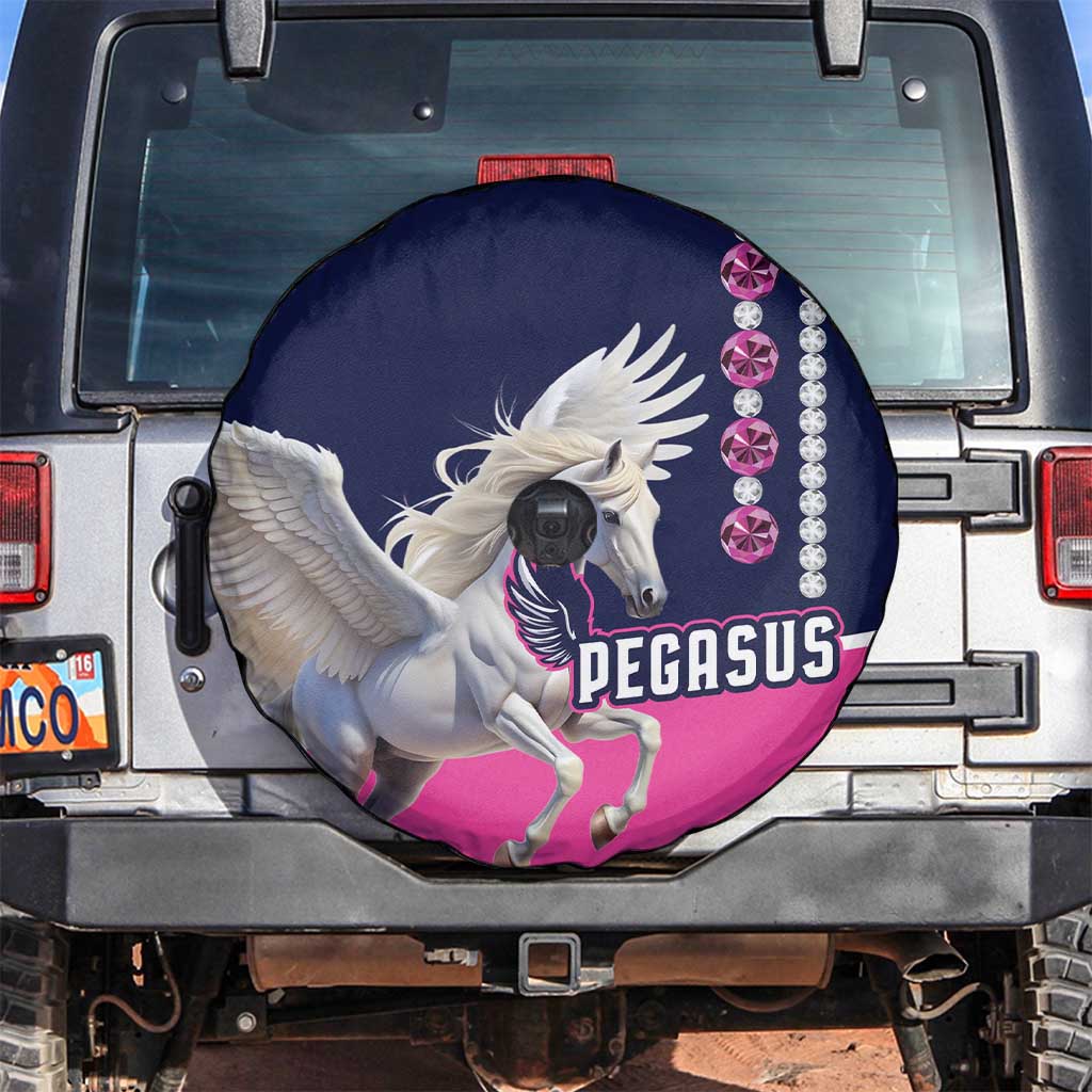 Pegasus Horse Racing Spare Tire Cover Diamond Luxury Style - Wonder Print Shop