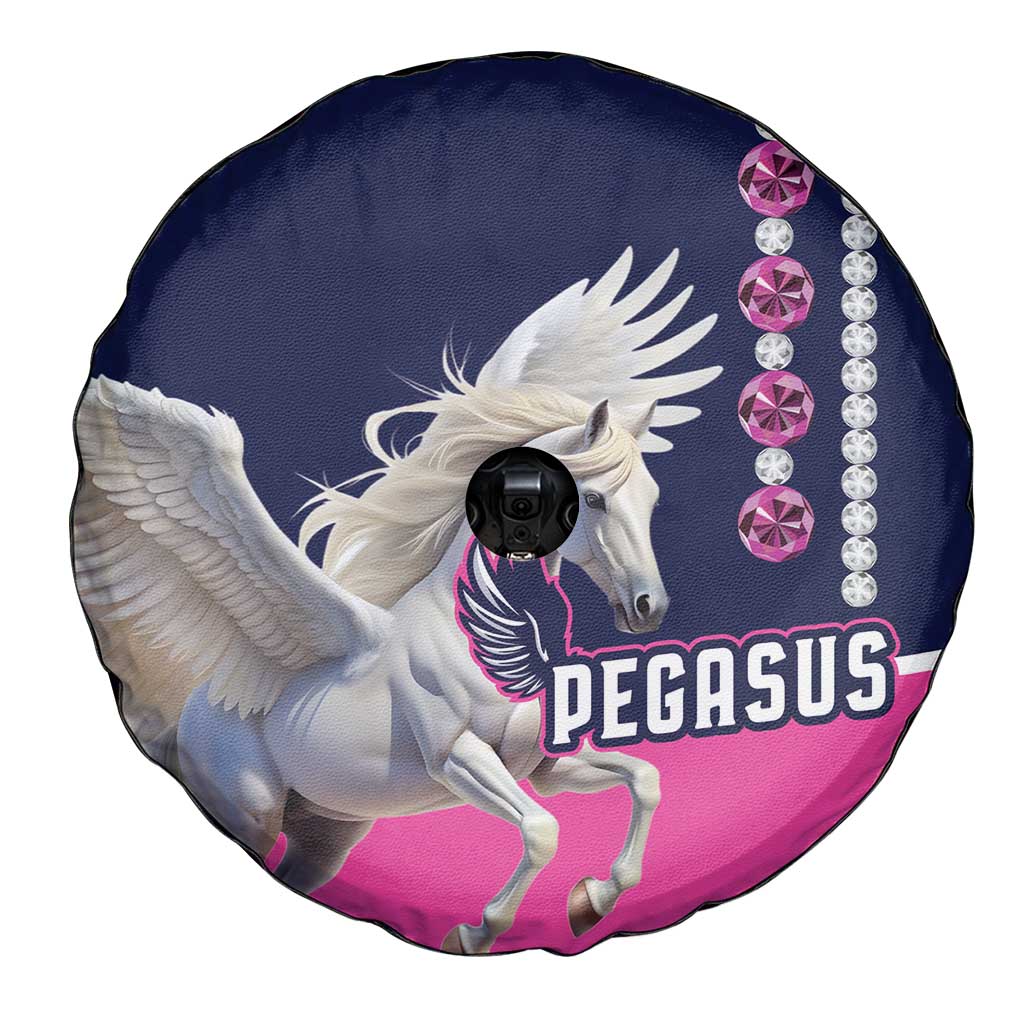 Pegasus Horse Racing Spare Tire Cover Diamond Luxury Style - Wonder Print Shop