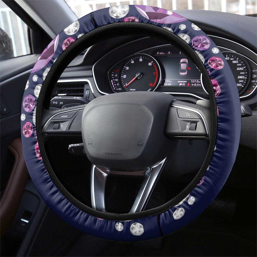 Pegasus Horse Racing Steering Wheel Cover Diamond Luxury Style - Wonder Print Shop
