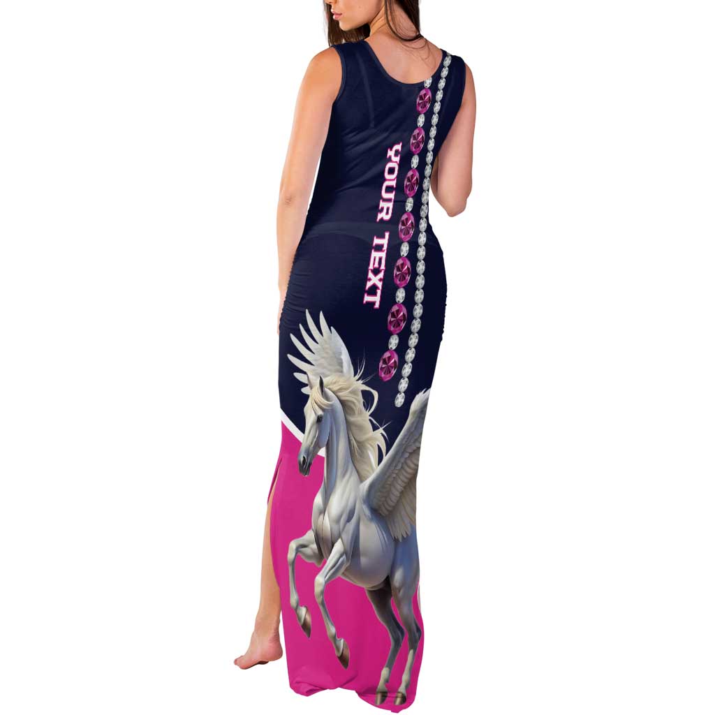Personalized Pegasus Horse Racing Tank Maxi Dress Diamond Luxury Style - Wonder Print Shop