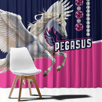 Pegasus Horse Racing Window Curtain Diamond Luxury Style - Wonder Print Shop
