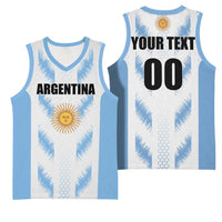 Custom Football 2026 Argentina Basketball Jersey Vamos La Albiceleste
