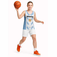 Custom Football 2026 Argentina Basketball Jersey Vamos La Albiceleste