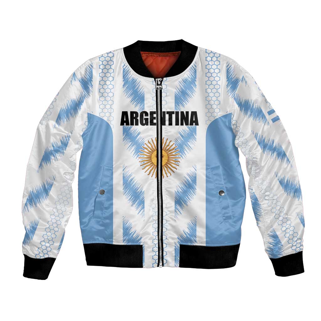 Custom Football 2026 Argentina Bomber Jacket Vamos La Albiceleste