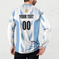 Custom Football 2026 Argentina Button Sweatshirt Vamos La Albiceleste