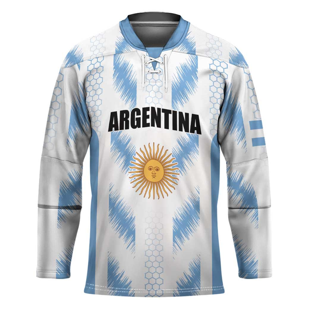 Custom Football 2026 Argentina Hockey Jersey Vamos La Albiceleste