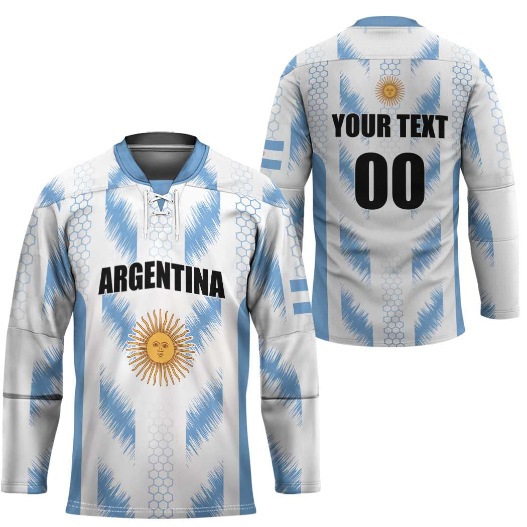 Custom Football 2026 Argentina Hockey Jersey Vamos La Albiceleste