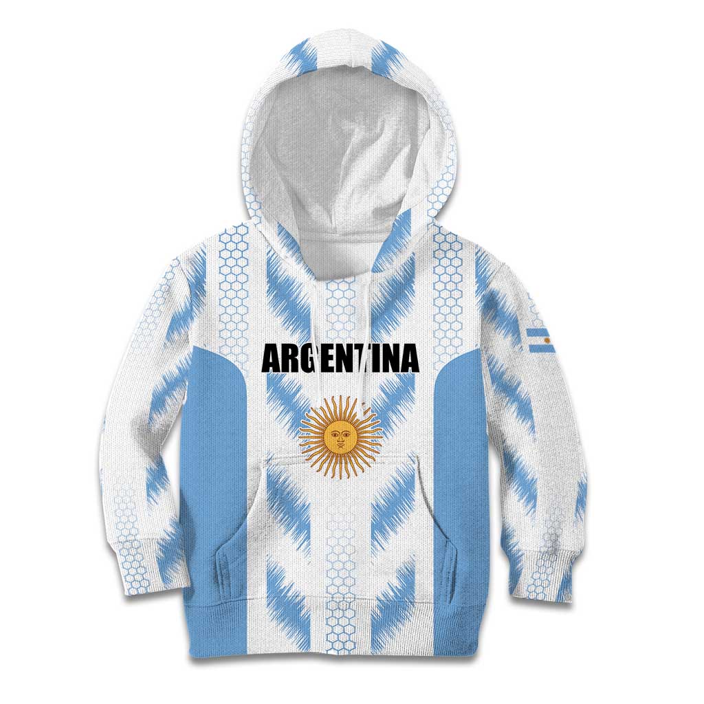 Custom Football 2026 Argentina Kid Hoodie Vamos La Albiceleste