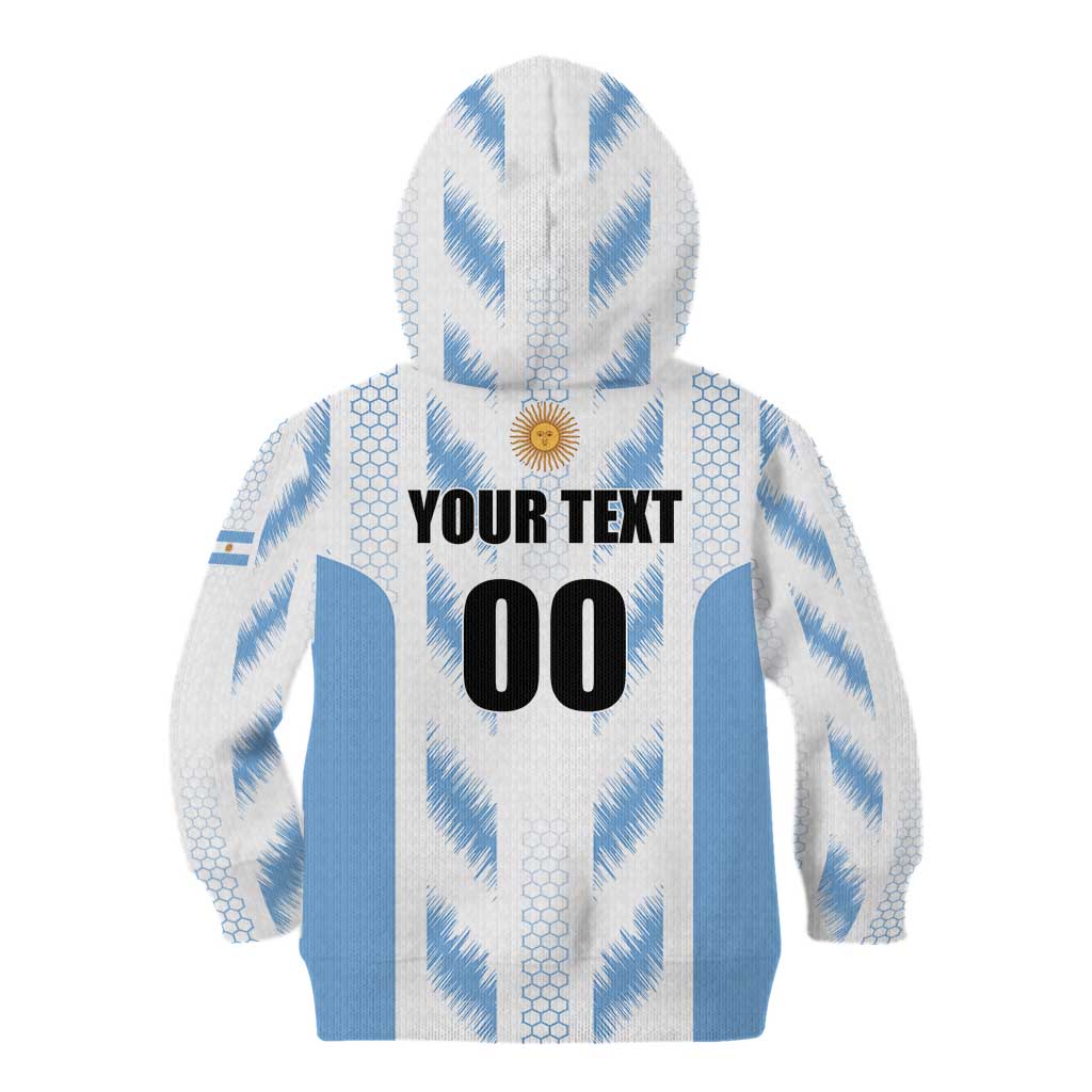 Custom Football 2026 Argentina Kid Hoodie Vamos La Albiceleste