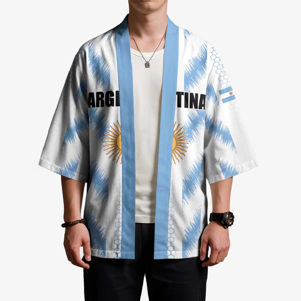 Custom Football 2026 Argentina Kimono Vamos La Albiceleste