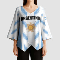 Custom Football 2026 Argentina Kimono Sleeve Blouse Vamos La Albiceleste