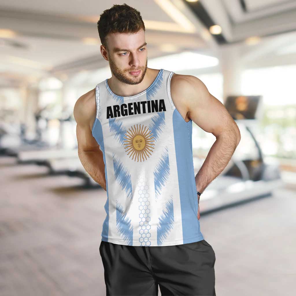 Custom Football 2026 Argentina Men Tank Top Vamos La Albiceleste
