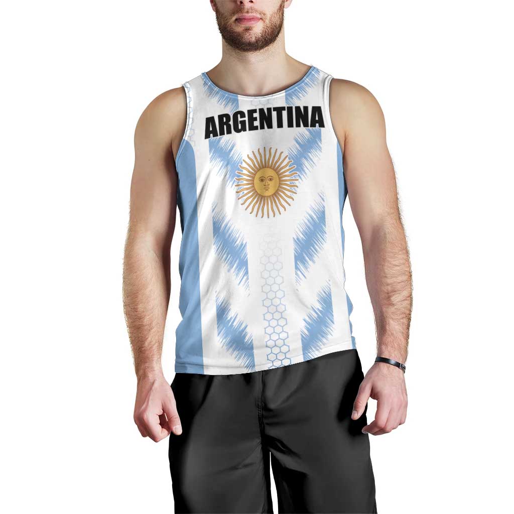 Custom Football 2026 Argentina Men Tank Top Vamos La Albiceleste