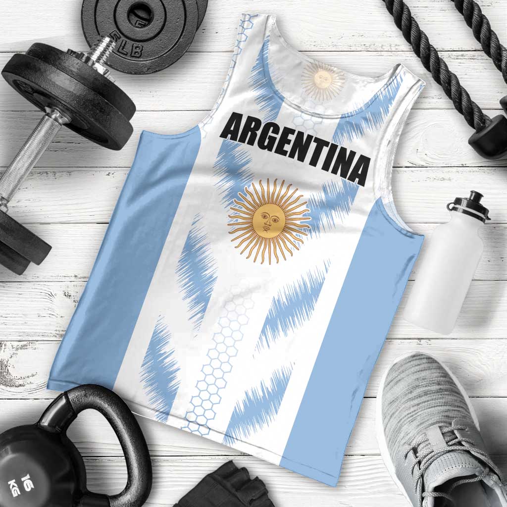 Custom Football 2026 Argentina Men Tank Top Vamos La Albiceleste