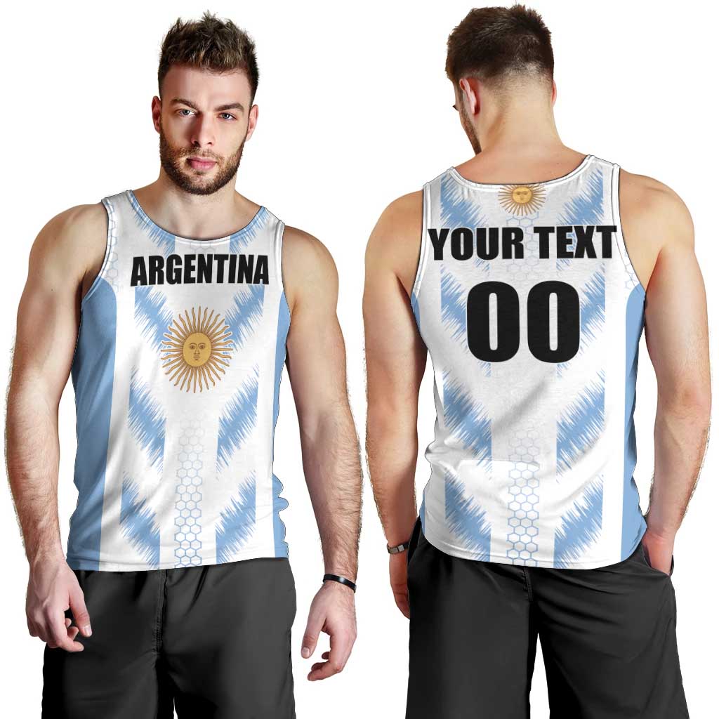 Custom Football 2026 Argentina Men Tank Top Vamos La Albiceleste