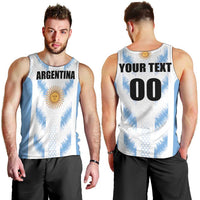 Custom Football 2026 Argentina Men Tank Top Vamos La Albiceleste