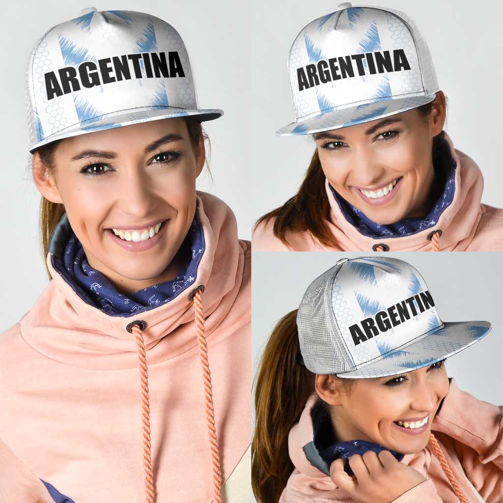 Football 2026 Argentina Mesh Trucker Cap Vamos La Albiceleste
