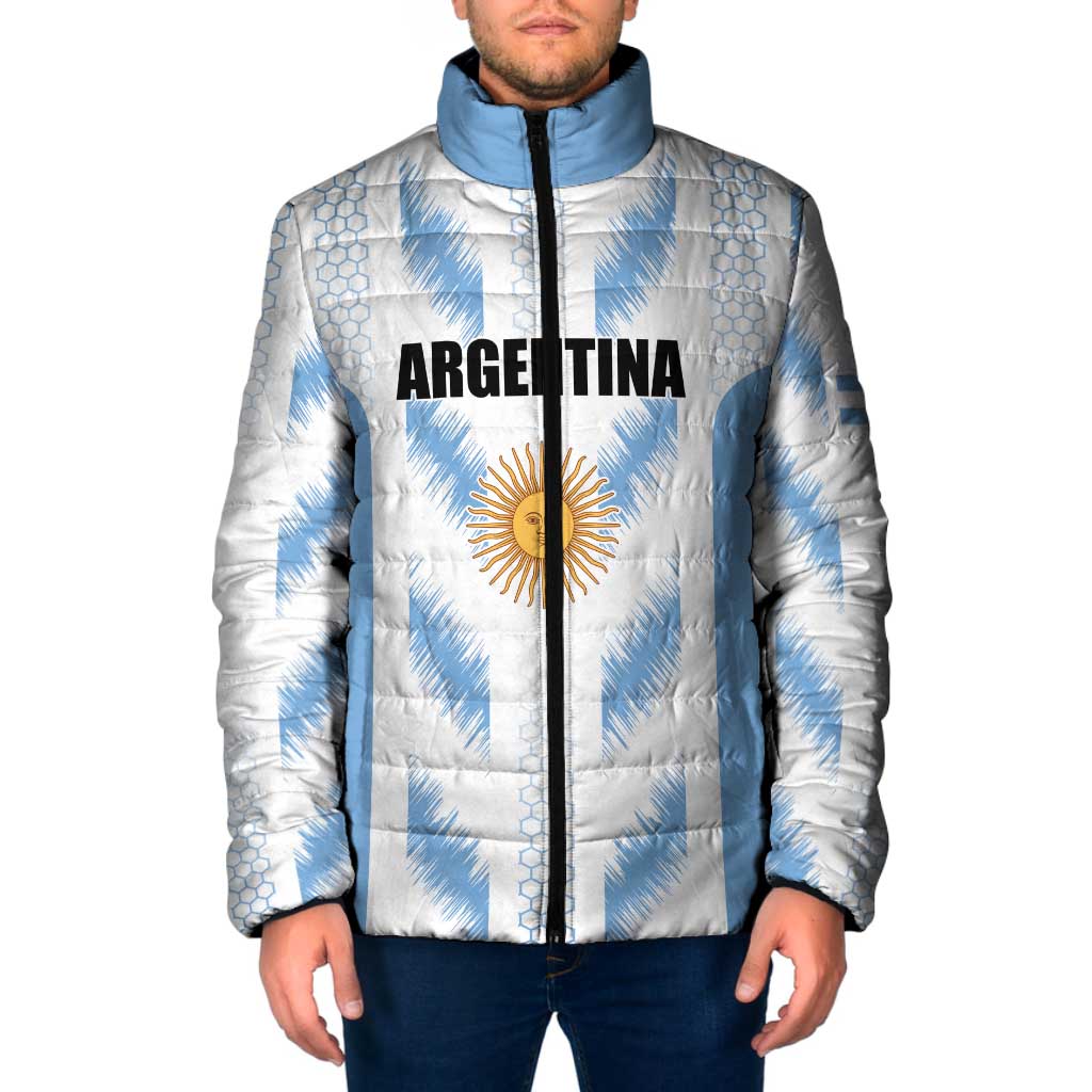 Custom Football 2026 Argentina Padded Jacket Vamos La Albiceleste