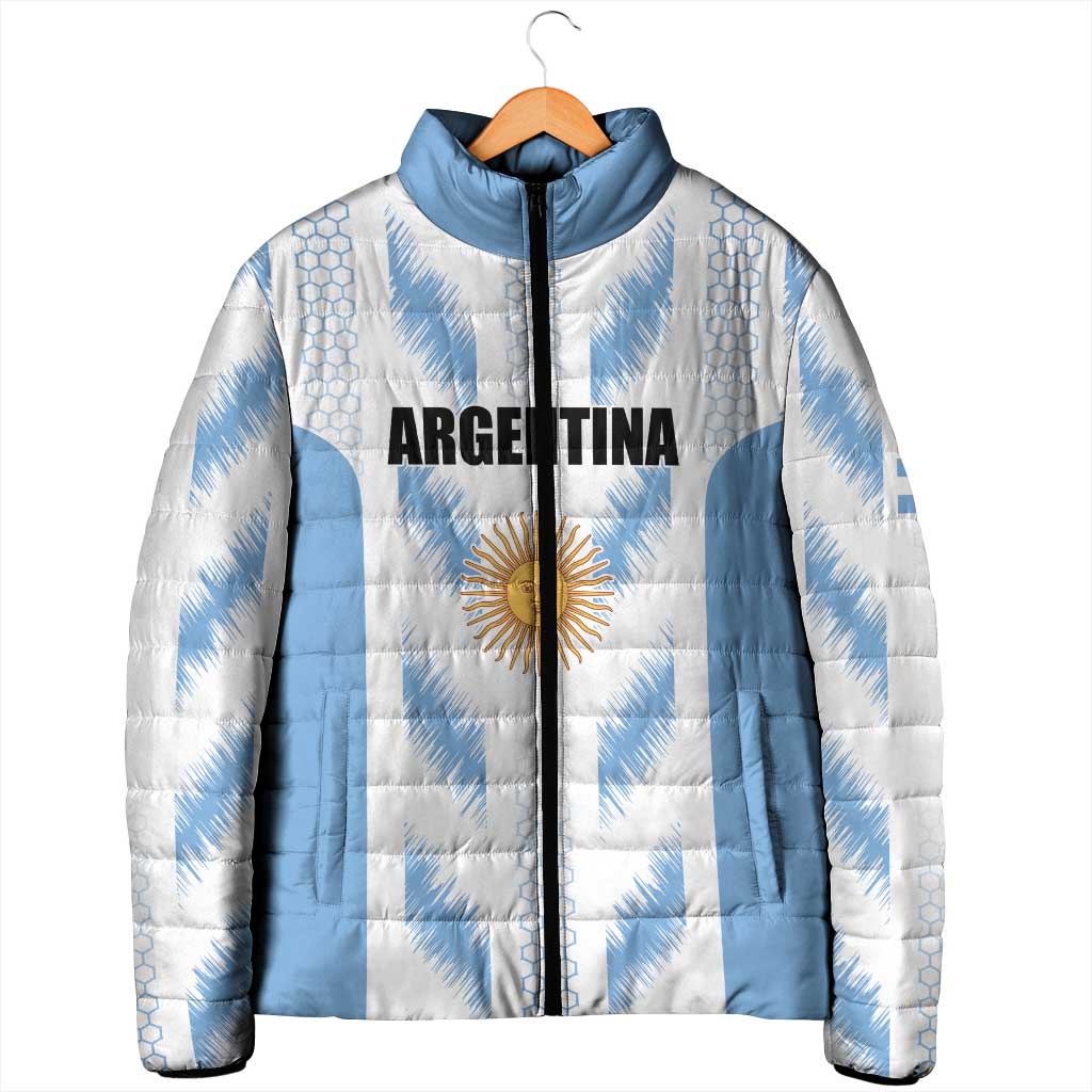 Custom Football 2026 Argentina Padded Jacket Vamos La Albiceleste