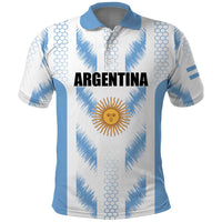 Custom Football 2026 Argentina Polo Shirt Vamos La Albiceleste