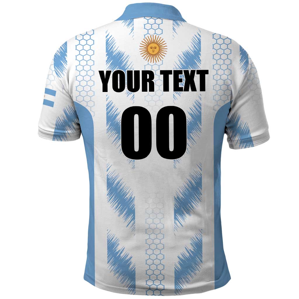 Custom Football 2026 Argentina Polo Shirt Vamos La Albiceleste